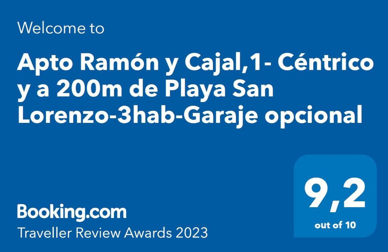 Apto Ramon Y Cajal,1- Centrico Y Cerca De Playa San Lorenzo-3Hab Garaje Opc Gijon Exterior photo